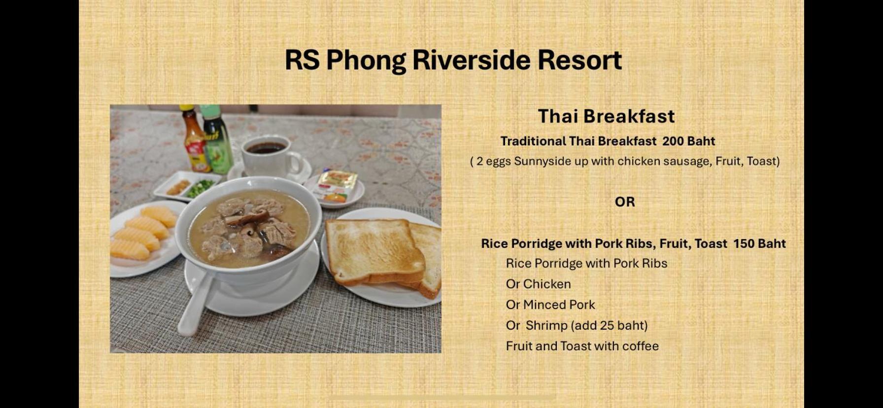 RS Phong Riverside Resort Khon Kaen Buitenkant foto